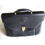 Gianni Versace Medusa Face Logo Black Briefcase