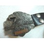 Harley Davidson Eagle Head Buckle with Leather Belt