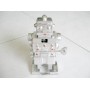 Fancy AOKI Toy Silver Mechanical Walking and Sparking Robot (1960s)
